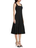 Bonded Crepe Midi Dress