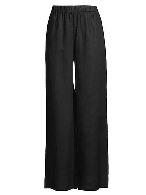 Wide-Leg Linen Pants