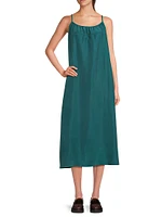 Silk Midi-Slipdress