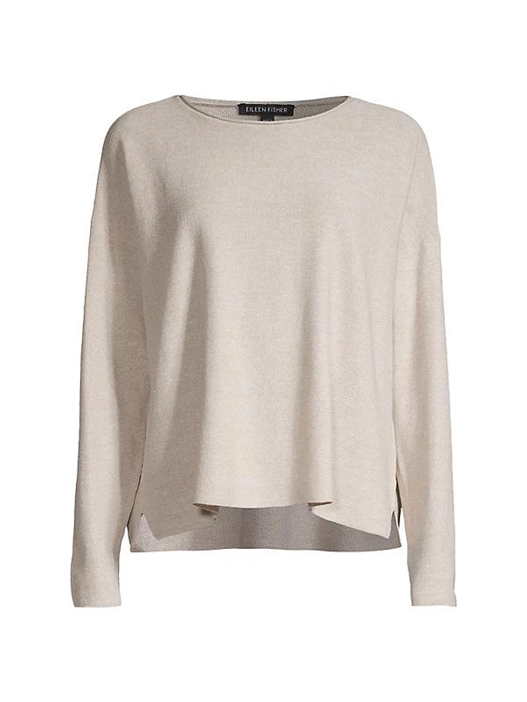 Boxy Linen & Cotton Sweater