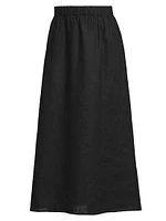 Linen Midi Skirt