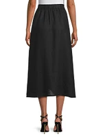 Linen Midi Skirt