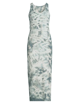 Cloud Max Tie-Dyed Cotton-Blend Maxi Dress