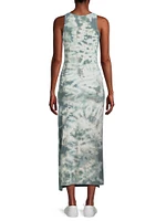 Cloud Max Tie-Dyed Cotton-Blend Maxi Dress