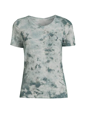 Dyed Cotton-Blend T-Shirt