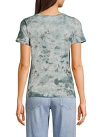 Dyed Cotton-Blend T-Shirt