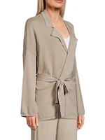 Organic Cotton Wrap Knit Jacket