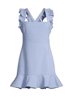 Hara Ruffle-Strap Minidress