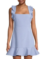 Hara Ruffle-Strap Minidress