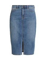 Denim Midi-Skirt