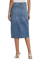 Denim Midi-Skirt