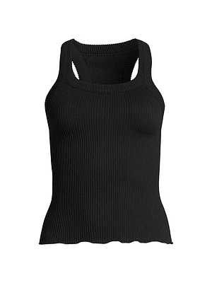 Rib-Knit Seamless Tank