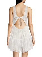 Spring Fling Lace Open-Back Romper