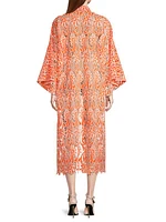 Honeysuckle Floral Lace Caftan Dress