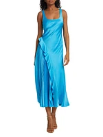 Liv Satin Midi-Dress