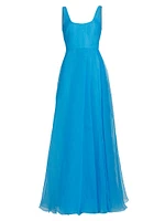 Clara Organza Maxi Dress