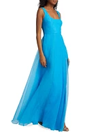 Clara Organza Maxi Dress