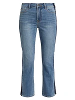 Mid-Rise Straight-Leg Ankle Jeans