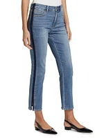 Mid-Rise Straight-Leg Ankle Jeans