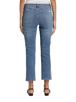 Mid-Rise Straight-Leg Ankle Jeans