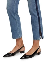 Mid-Rise Straight-Leg Ankle Jeans