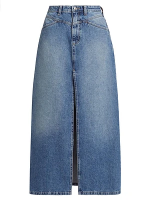 Come As You Are Denim Maxi Skirt