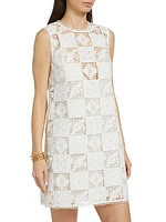 Melia Patchwork Embroidered Shift Dress