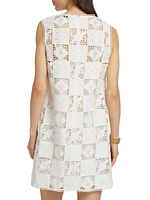 Melia Patchwork Embroidered Shift Dress