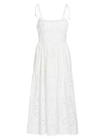 Liat Eyelet Embroidered Midi-Dress