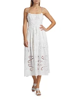 Liat Eyelet Embroidered Midi-Dress