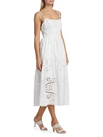 Liat Eyelet Embroidered Midi-Dress