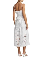 Liat Eyelet Embroidered Midi-Dress