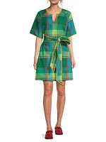 Doris Plaid Minidress