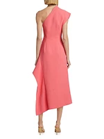 Eddington One-Shoulder Midi-Dress