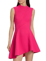 Rowe Asymmetric Sleeveless Minidress