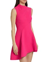 Rowe Asymmetric Sleeveless Minidress