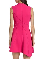 Rowe Asymmetric Sleeveless Minidress