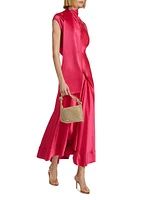 Giles Asymmetric Satin Gown