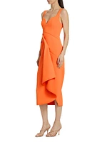 Gowrie Draped Midi-Dress