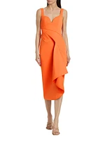 Gowrie Draped Midi-Dress