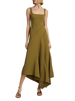 Rowe Asymmetric Maxi Dress