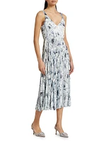 Lilly V-Neck Pleated Slip Dress