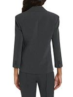 Crepe Single-Breasted Blazer