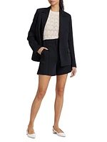 Soft Suiting Seamed Shorts