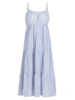 Blakely Cotton Striped Midi-Dress