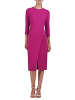 Doreen Draped Midi-Dress