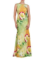 Pippa Floral Satin Gown