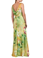 Pippa Floral Satin Gown