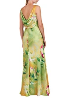 Pippa Floral Satin Gown