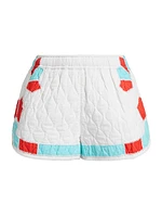 Mateo Quilted Cotton Shorts